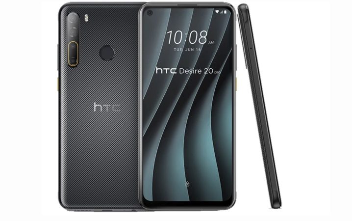 htc desire 20 pro na cor preta
