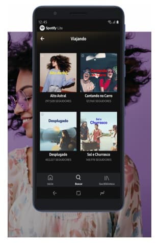 Galaxy A01 Core: Spotify Lite virá instalado de fábrica no aparelho Samsung Galaxy A01 Core Spotify Lite