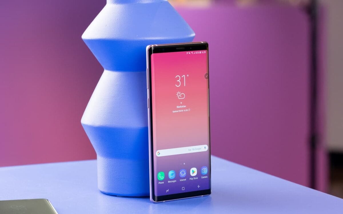 Samsung Galaxy Note 9 update.