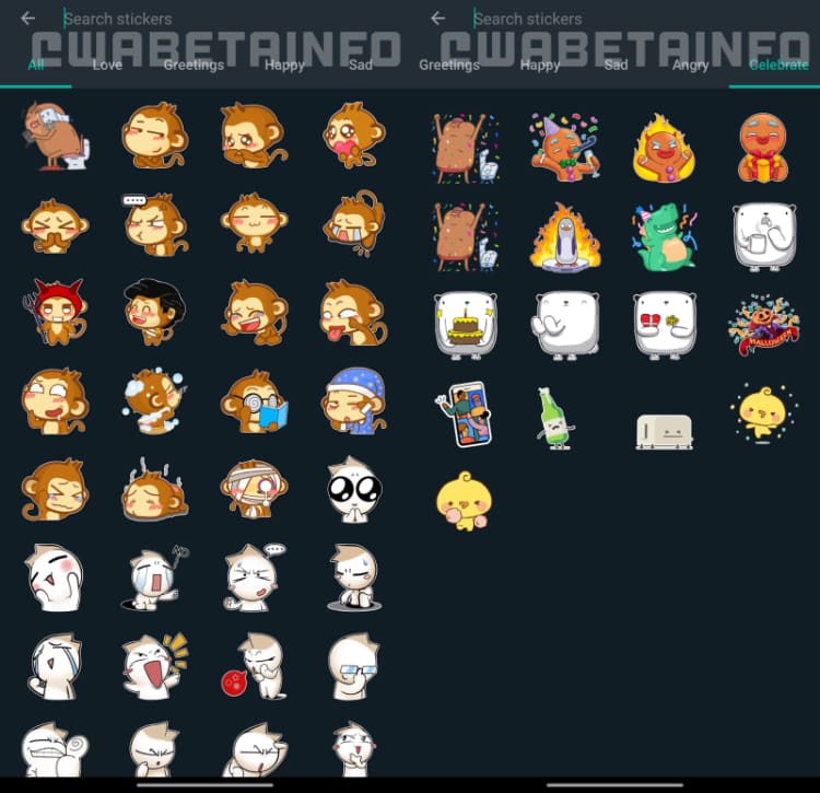 WhatsApp Beta deve receber recurso de aba de busca por stickers whatsapp beta figurinhas stickers
