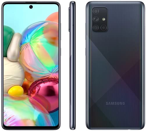 Galaxy A71 recebe atualização de segurança de agosto de 2020 no Brasil A71 preto render oficial.