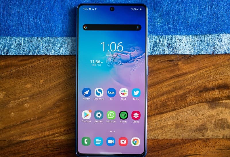 Samsung Galaxy S10 Lite recebe a One UI 2.5 em nova atualização Tela Galaxy S10 Lite.