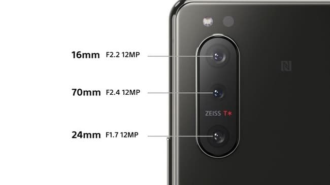 Sony Xperia 5 II é lançado oficialmente com Snapdragon 865 e 5G Câmeras traseiras Xperia 5 II.