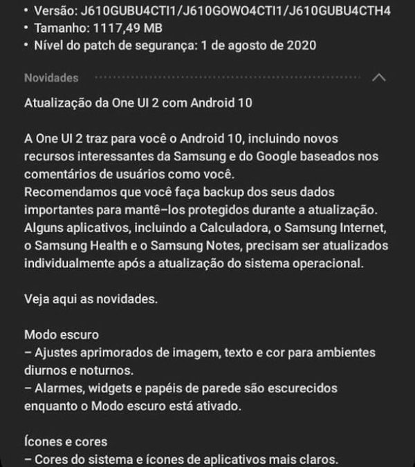 Galaxy J6 Plus recebe atualização para o Android 10 no Brasil galaxy j6 plus android 10