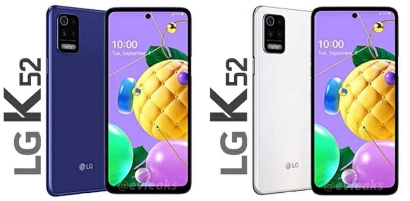 LG K52 tem imagens vazadas revelando quatro câmeras traseiras Renderização não oficial do LG K52
