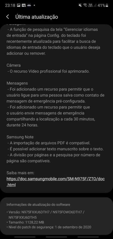 Galaxy Note 10 Plus ganha atualização para a One UI 2.5 no Brasil note 10 plus one ui 2.5 tamanho