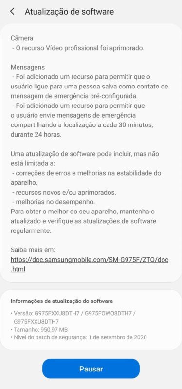 Galaxy S10 recebe importante atualização da One UI 2.5 no Brasil one ui 2.5 galaxy s10 changelog