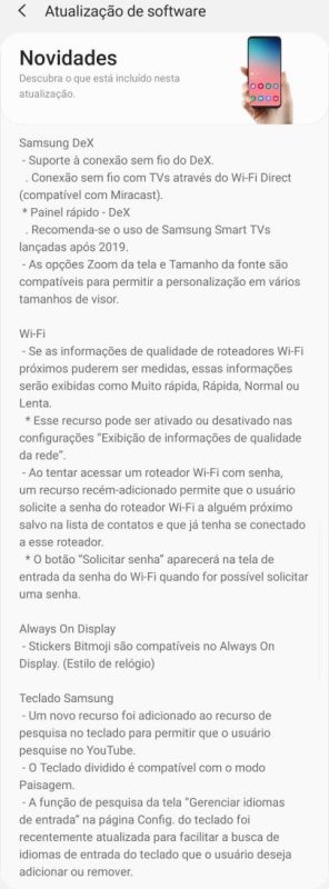 Galaxy S10 recebe importante atualização da One UI 2.5 no Brasil one ui 2.5 galaxy s10