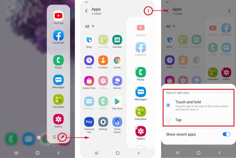 one ui 2.5 multi tarefa