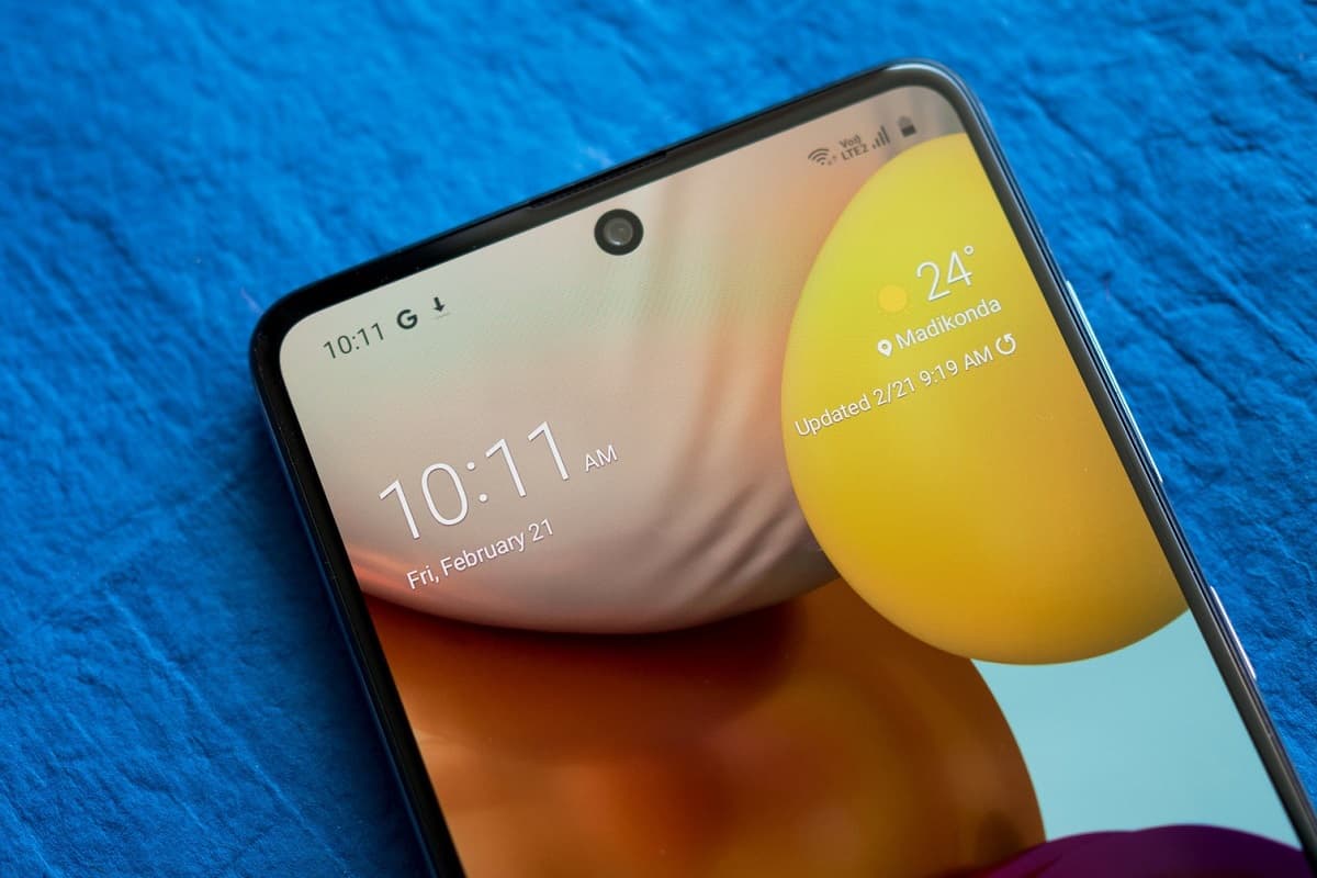 Tela Galaxy A71.