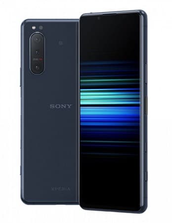 Sony Xperia 5 II é lançado oficialmente com Snapdragon 865 e 5G Sony Xperia 5 II azul.