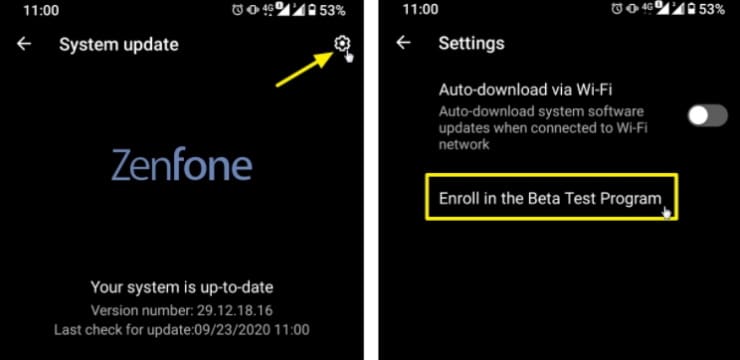 Asus abre inscrições para o beta do Android 11 para o Zenfone 7 e 7 Pro zenfone 7 beta android 11