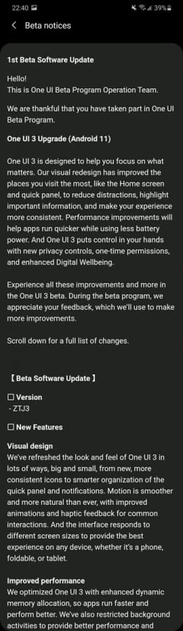 Série Galaxy S20 ganha beta público da One UI 3.0 com o Android 11 beta publica samsung one ui 3.0 s20