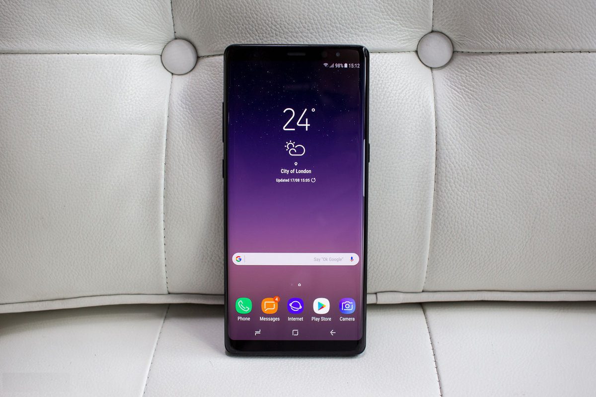 galaxy note 8 ultima atualizacao mensal