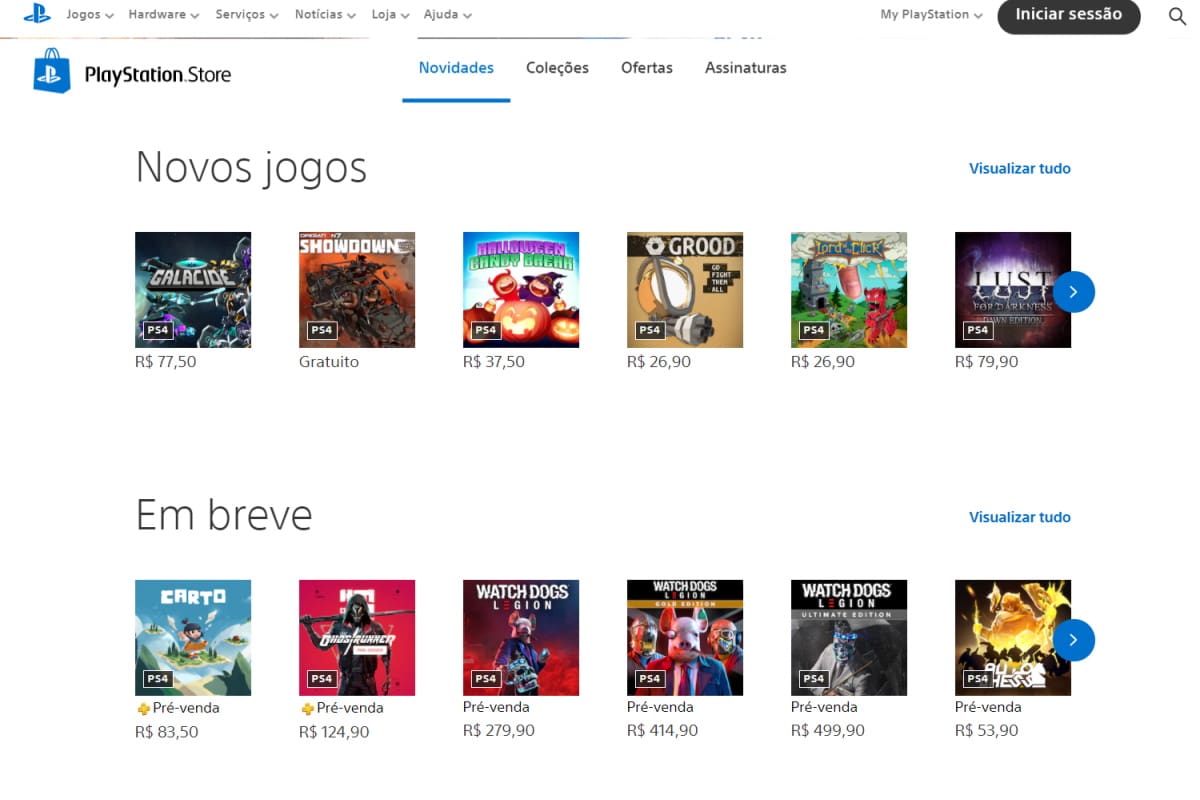 nova playstation store web
