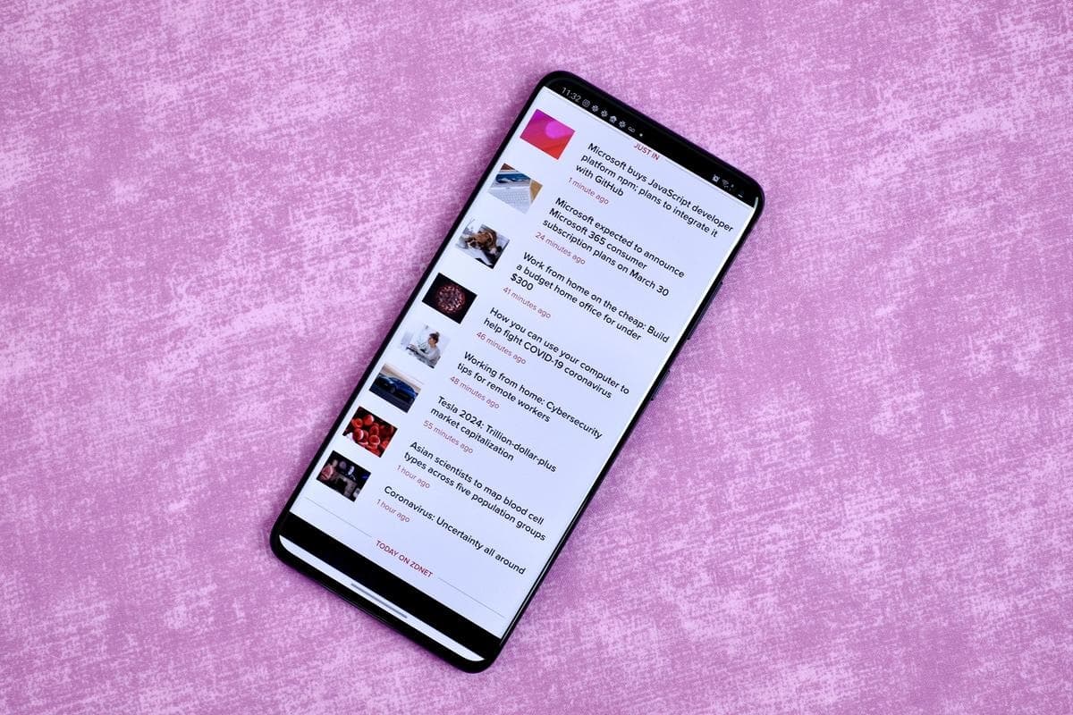 Galaxy S20 Plus 5G tela.