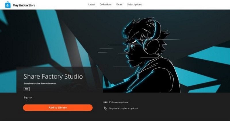 share factory studio no ps5