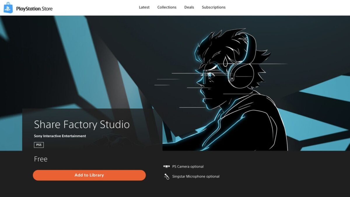 share factory studio ps5