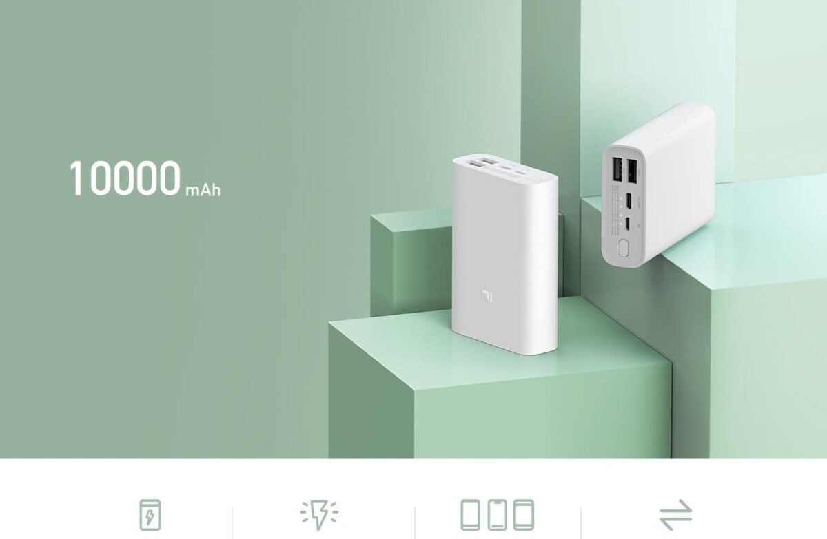 xiaomi mi power bank 3 pocket edition branca