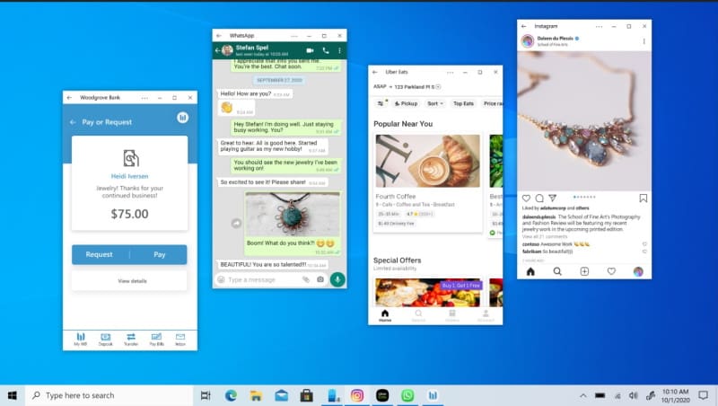 Windows 10 permite usar vários aplicativos do Android simultaneamente android seu telefone windows 10