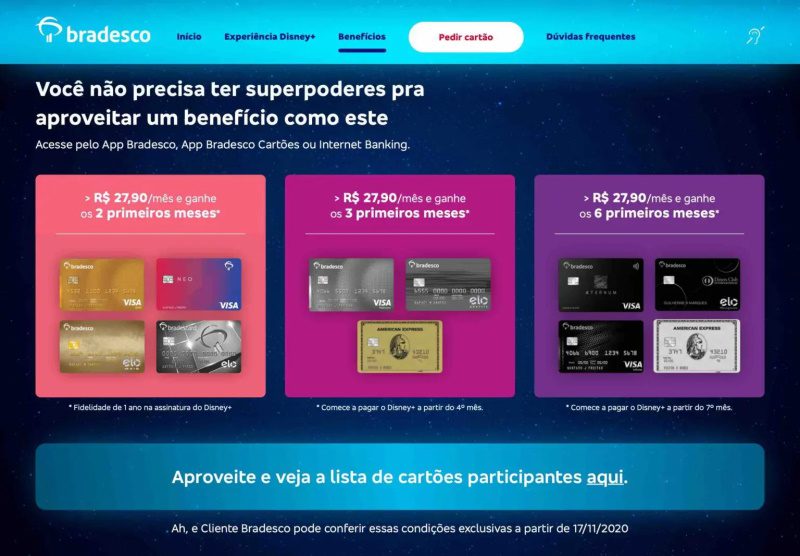 Disney Plus chega oficialmente ao Brasil a partir de R$ 27,90 por mês disney plus bradesco