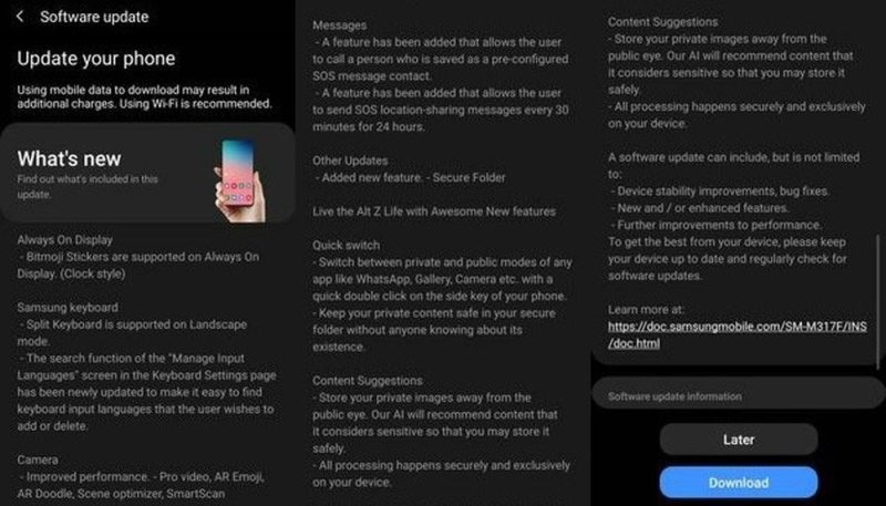 Galaxy M31s é atualizado para One UI 2.5 com melhorias na câmera galaxy m31s captura one ui 2.5