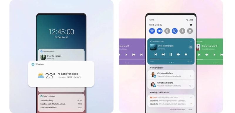 One UI 3.0: Samsung revela novidades da interface para o Android 11 lockscreen one ui 3.0