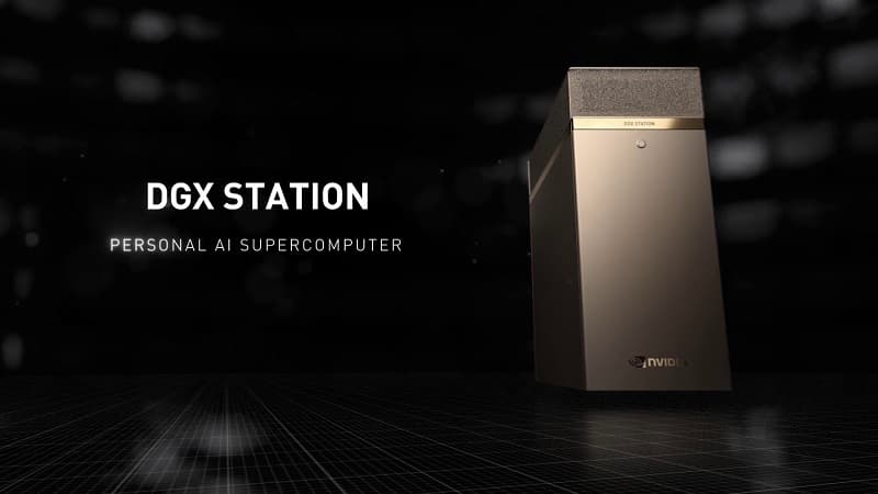 NVIDIA anuncia PC com CPU de 64 núcleos e GPU de 320 GB de VRAM Gabinete NVIDIA DGX Station A100