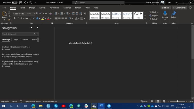 Microsoft Word ganha novo modo escuro em versão para desktop novo modo escuro microsoft word