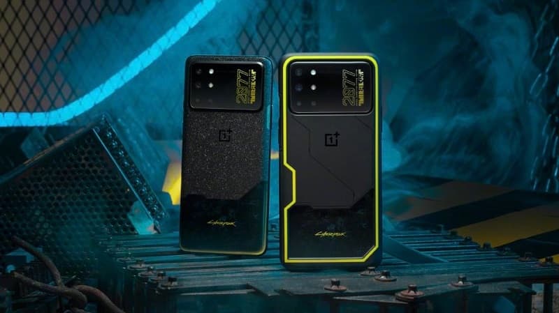 OnePlus 8T Cyberpunk 2077 Edition é lançado com Snapdragon 865 e 5G OnePlus 8T Cyberpunk 2077 Edition e case.