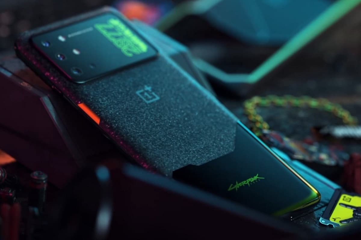 OnePlus 8T Cyberpunk 2077 Edition lançamento.