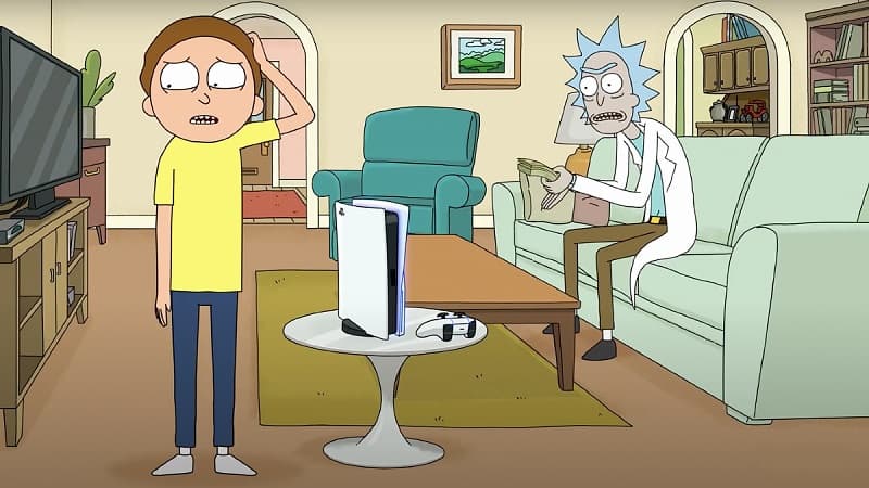 Oh, Geez! PlayStation 5 ganha comercial com Rick and Morty Rick and Morty em propaganda do PlayStation 5