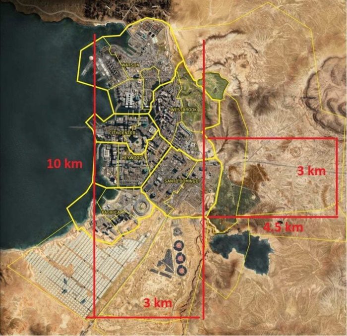 Cyberpunk 2077: Veja o tamanho do mapa do jogo da Cd Projekt Red cyberpunk 2077 mapa