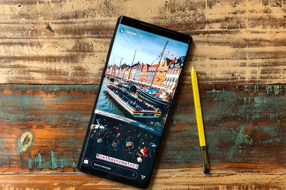 Parte frontal Galaxy Note 9