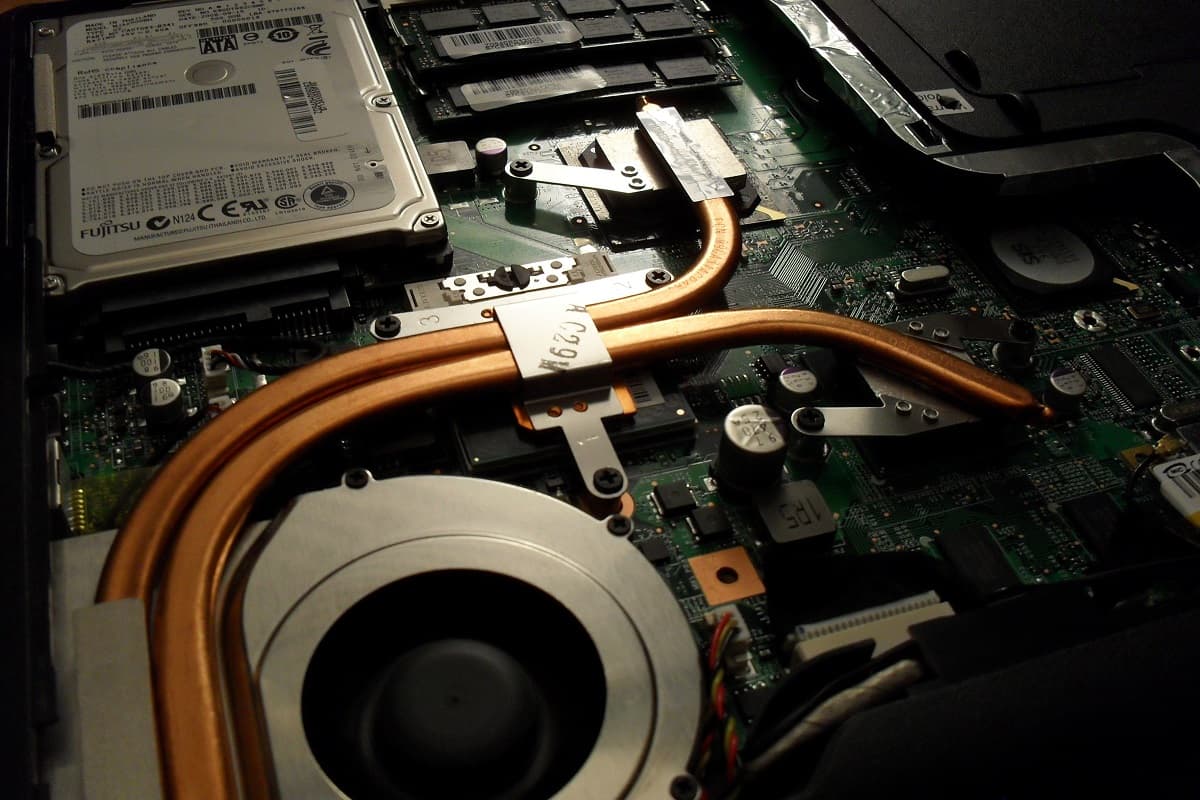 Foto de um heat pipe.