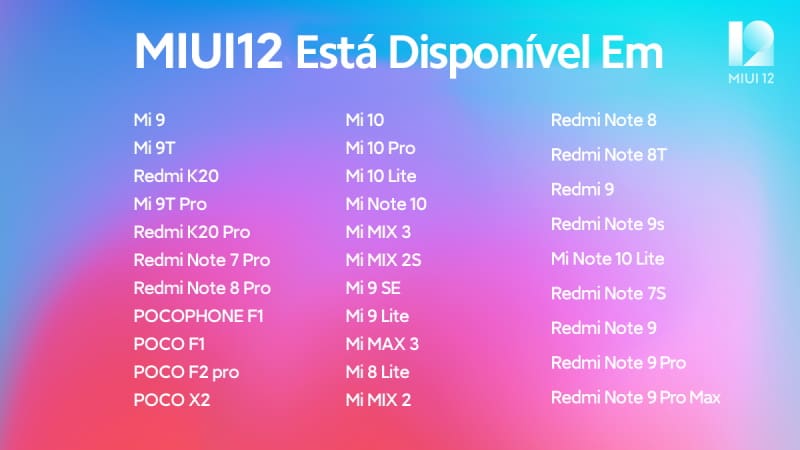 MIUI 12: Xiaomi Brasil revela próximos smartphones a serem atualizados miui 12 smarrtphones atualizados