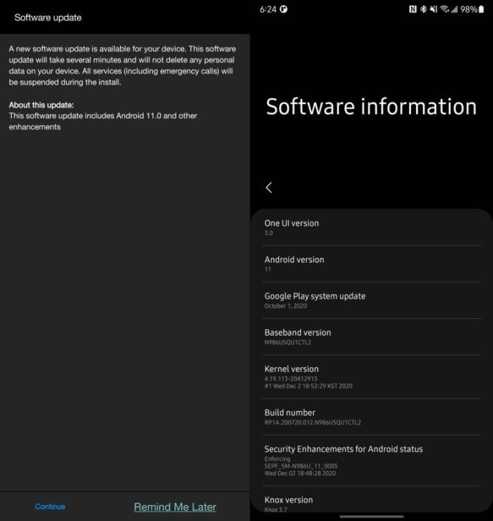 Série Galaxy Note 20 recebe atualização da One UI 3.0 com Android 11 one ui 3.0 galaxy note 20