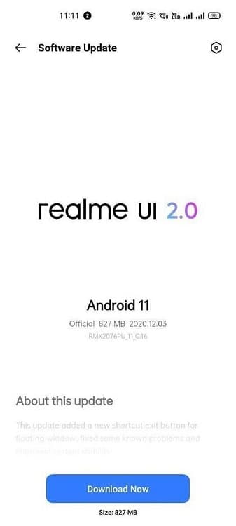 Realme X50 Pro é atualizado com versão estável do Android 11 Update Realme X50 Pro