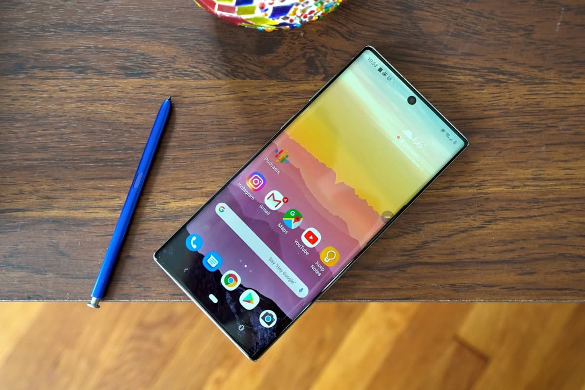 Galaxy Note 10 e S Pen