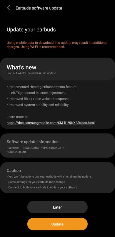 Galaxy Buds Pro recebe atualização com uma nova função captura de tela galaxy buds pro
