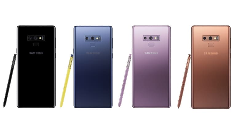 Galaxy Note 9 e Galaxy Fold ganham atualização de segurança de janeiro galaxy note 9 cores
