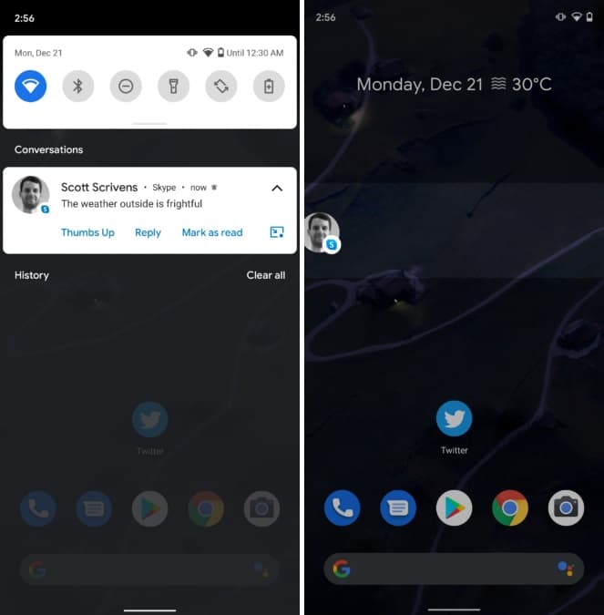 Atualização do Skype para Android