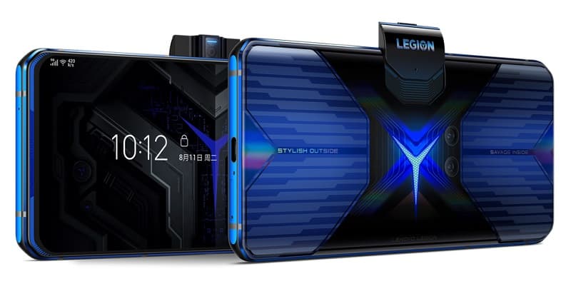 Legion Phone Duel chega ao Brasil com tela de 144 Hz e câmera pop-up Lenovo Legion Phone Duel azul