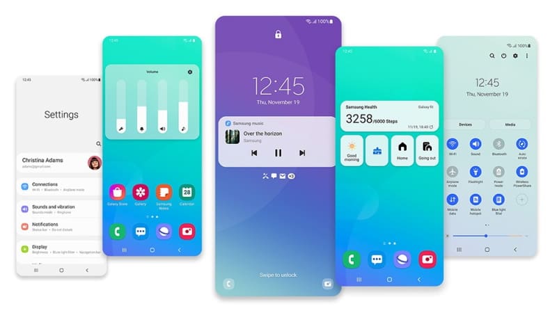 Galaxy A51 5G e Galaxy A71 5G são atualizados para o Android 11 one ui 3.0 android 11 interface