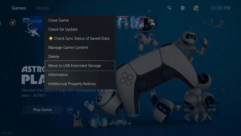 PlayStation 5 recebe atualização com suporte a armazenamento USB armazenamento externo usb ps5