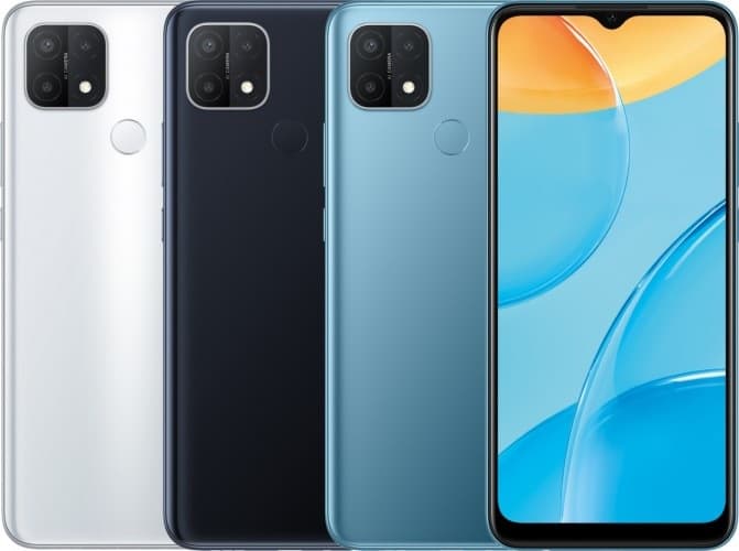 Oppo A35 é lançado oficialmente com chipset MediaTek e câmera tripla Oppo A35 cores