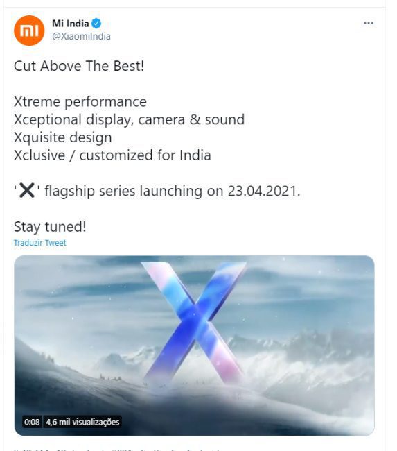 Linha Mi 11X será lançada oficialmente na Índia no dia 23 de abril mi 11x india lancamento