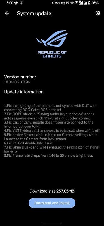ROG Phone 3 é atualizado com segunda versão Beta do Android 11 Update ROG Phone 3