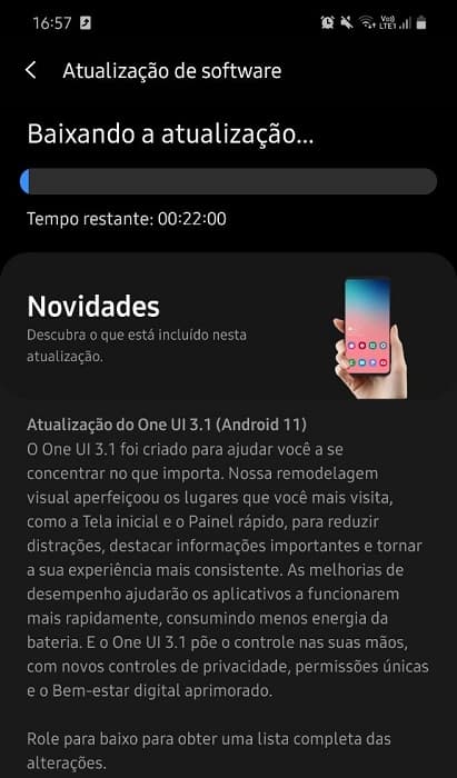 Galaxy A71 é atualizado com One UI 3.1 e Android 11 no Brasil Samsung Galaxy A71 update Brasil