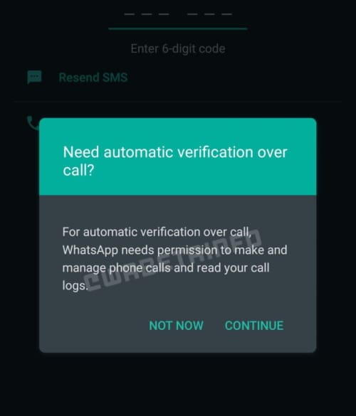 WhatsApp testa recurso de envio de login por chamada instantânea whatsapp ligacoes